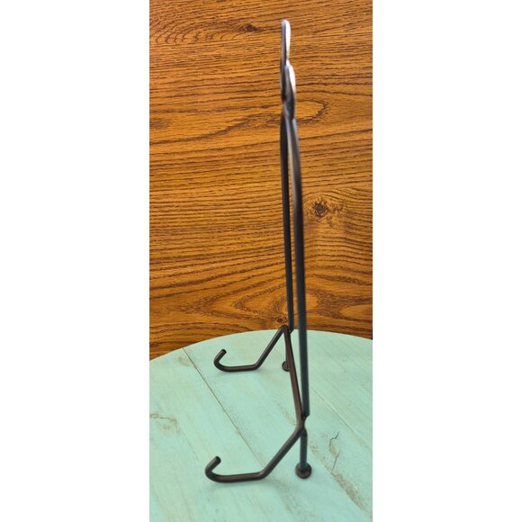 Decorative Black Metal Plate Stands Set 4 - Picture 5 of 10